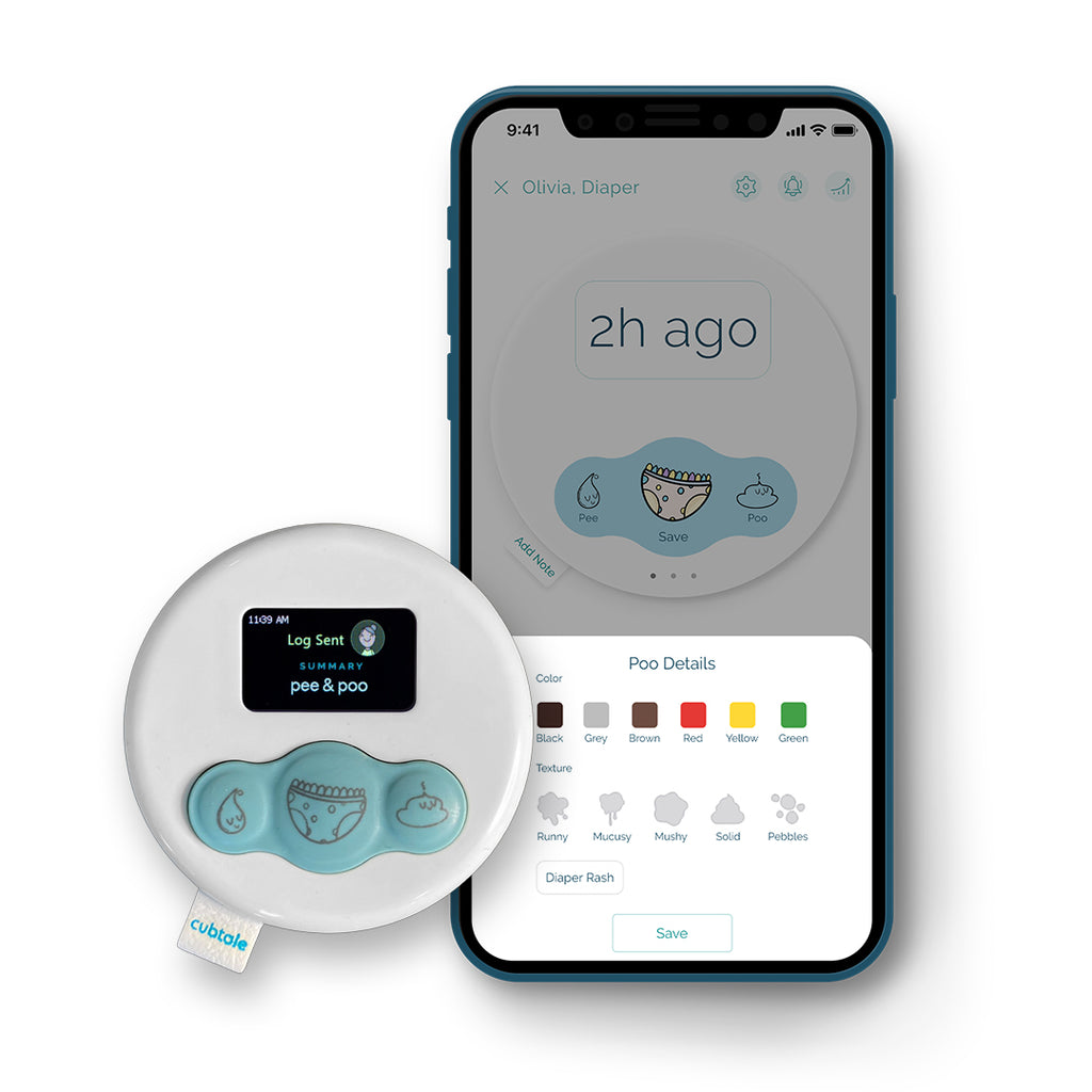 Smart Pee & Poop Tracker - Diaper Cub – Cubtale